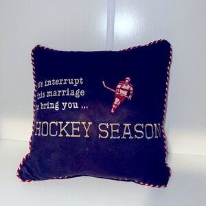 Hockey Pillow interrupt this marriage for hockey season pillow